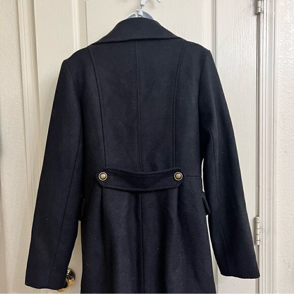 Gap Womens Navy Pea coat with pockets Size Medium - Picture 2 of 16